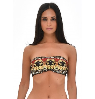 Damask  Band Bra with Padding
